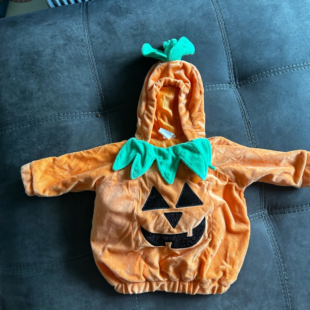 Target Pumpkin Costume for Toddler - Orange and Green